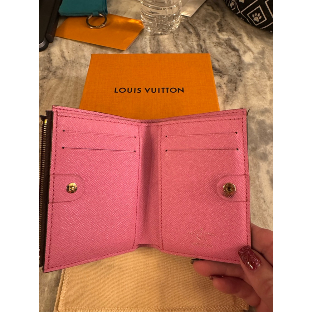 Louis Vuitton Monogram Canvas Card Holder with Gold LV Charm - Picture 3 of 11